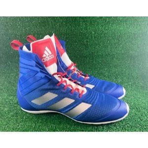 Men's adidas Speedex 18 Boxing Shoes Royal Blue Silver Metallic Size 6.5 FZ5308